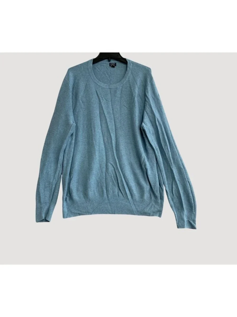 J.Crew Men's Large Blue 100% Cotton Crewneck Sweater  P0273